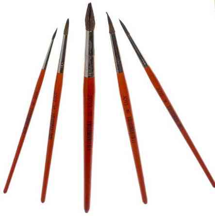 Набір пензликів для малювання Jovi 5шт в блістері, №№0, 4, 6, 8, 12 (8185) Киев