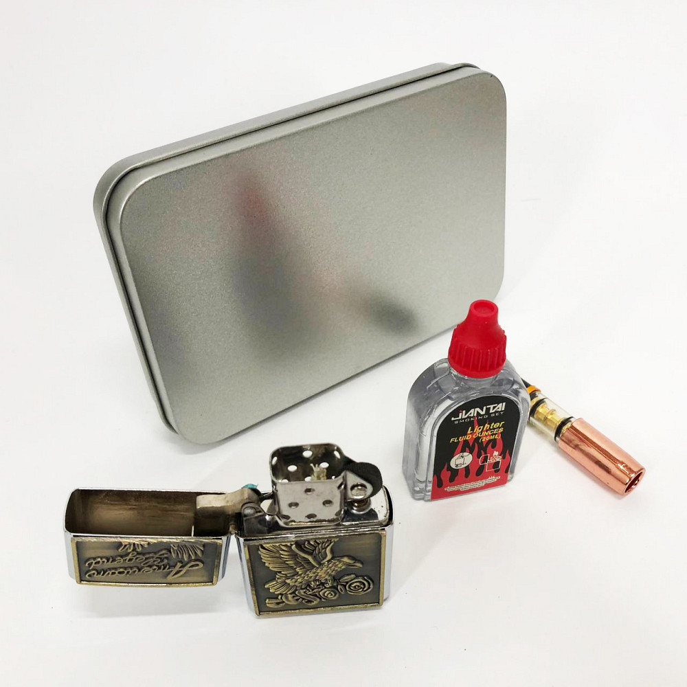 Оригинальная бензиновая зажигалка N9, Стильная зажигалка в подарок, Зажигалки бензиновые HA-27 Львов - изображение 1