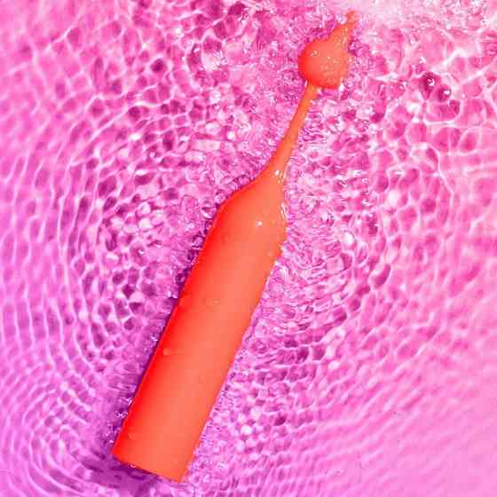 Вібратор для клітора з двома насадками Romp Pop, червоний, 14.3 х 2.4 см Sex Aura Київ