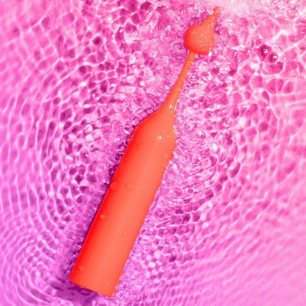 Вібратор для клітора з двома насадками Romp Pop, червоний, 14.3 х 2.4 см Sex Aura Київ - фото 3