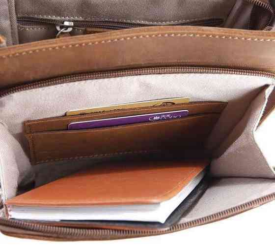 Сумка мужская Vintage 14159 из винтажной кожи Коричневая Киев