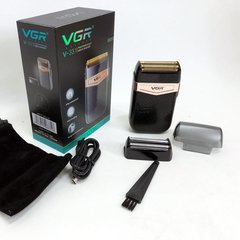 Портативна сітчаста бритва VGR V-331, Чоловіча бритва на батарейках Професійна для волосся FM-60 Львів - фото 5