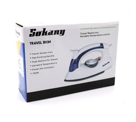 Дорожня складана праска Sokany SK-6047 3 режими 700Вт з відпарюванням Вінниця - фото 2
