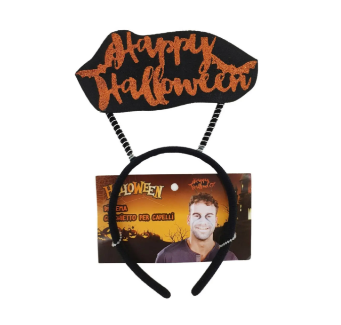 Обруч на Хэллоуин Happy Halloween one size черно-оранжевый Киев - изображение 3