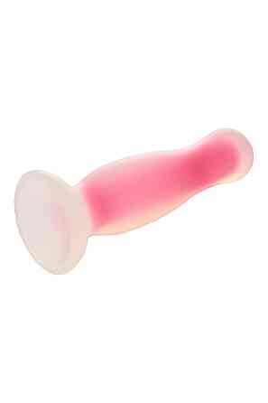 Анальная пробка люминесцентная Dream Toys RADIANT Glow In The Dark розовая, L Sex Aura Киев