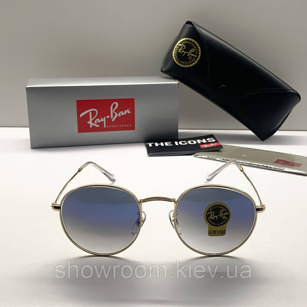 Жіночі сонцезахисні окуляри Ray ban round 3447-1 Київ - фото 2