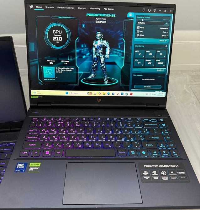 Ноутбук игровой acer 14.5 Rtx4070 16/1tb Ultra 7 Киев - изображение 6