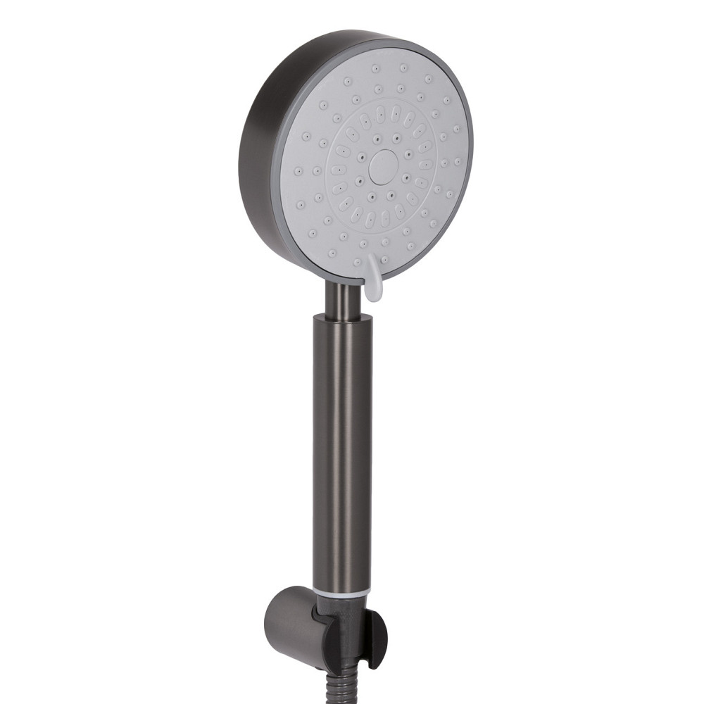 Змішувач для ванни Brinex Pure 005 з довгим поворотним виливом (з душовим гарнітуром) Graphite BRIPUR005GRP Київ - фото 3