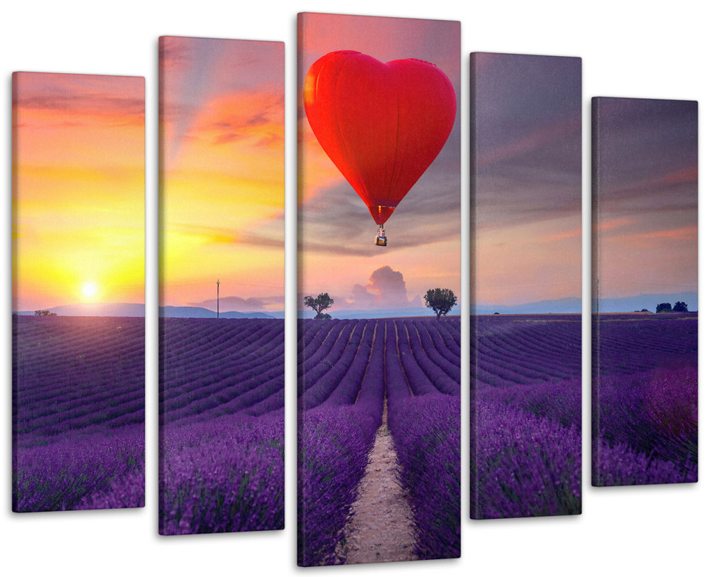 Модульна картина Лаванда Повітряна куля Art-273_5 ( 80х118см ) Київ - фото 1
