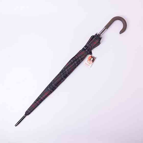 Классический зонт-трость полуавтомат из полиэстера 16 спиц диаметр 117 см Серый HP-23-4G Киев