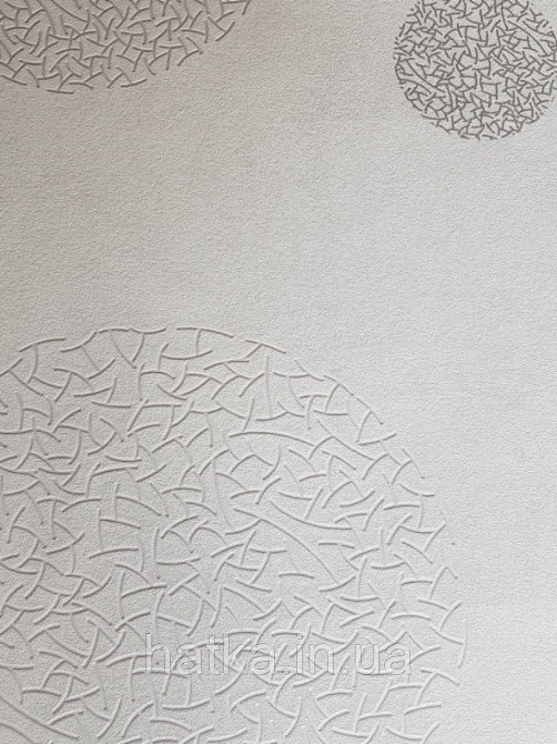 Обои виниловые на флизелине AS creation New-life геометрия круги шары серебристые на молочном Киев - изображение 1