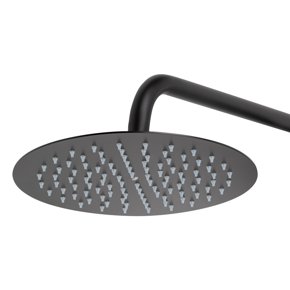 Душова система універсальна Qtap Sloup на три споживачі (з виливом) з поличкою QTSL51105OGB Black Matt Київ - фото 12