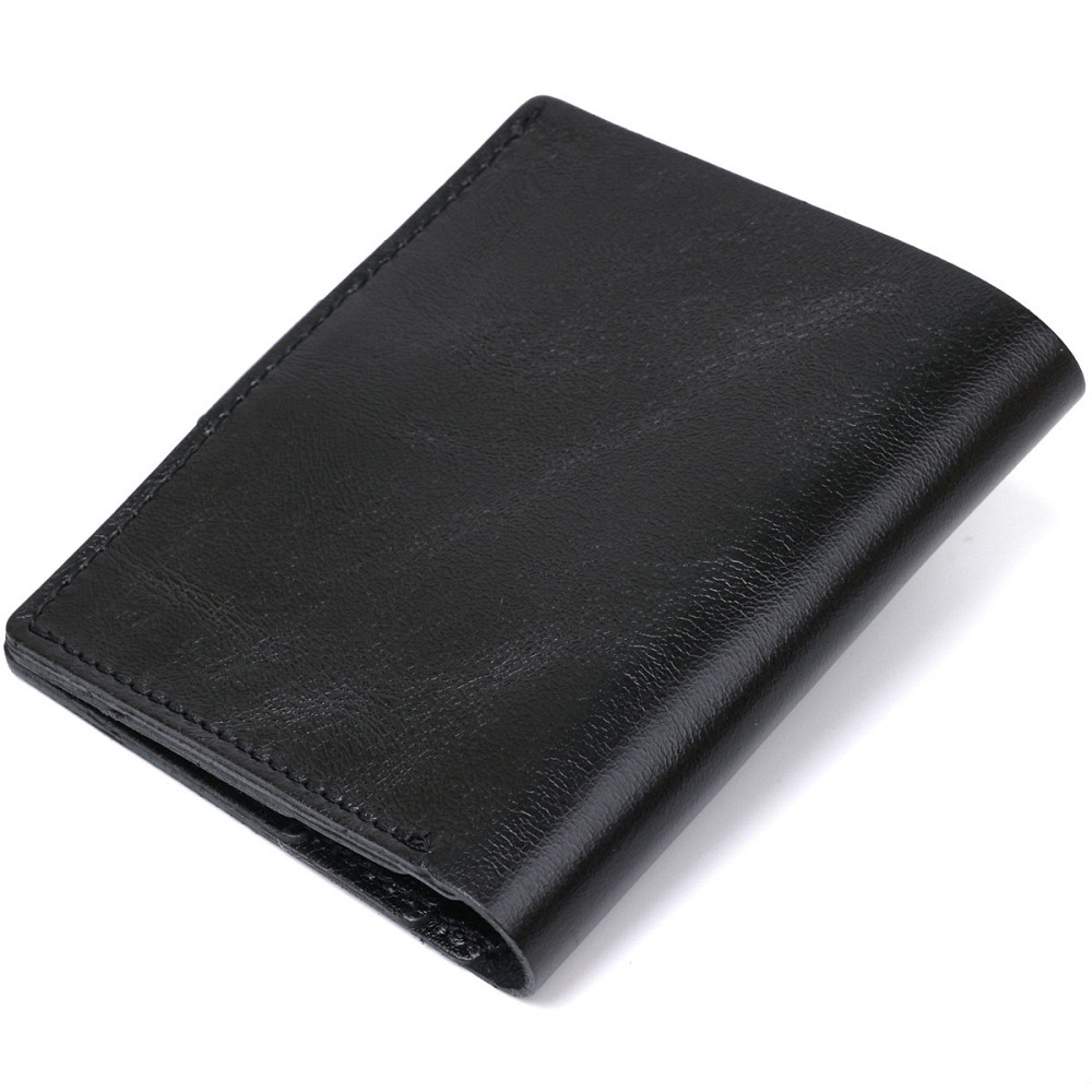 Практичное мужское портмоне Shvigel 16502 Черный Киев - изображение 9