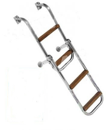 Лестница С Дерев.Ступенями 105 Cм 2+2 для лодок катеров бассейнов Киев - изображение 1