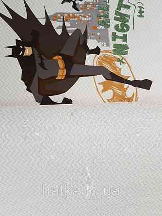 Шпалери вінілові на флізеліні AdaWall Ada Kids метрові дитячі смуги зигзагом бежеві пісочні Київ