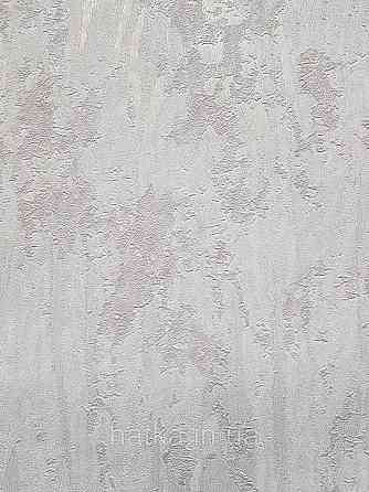 Шпалери вінілові на флізеліні гарячого тиснення DU&KA 1.06х10 вензель основа під штукатурку сірі коричневі Київ