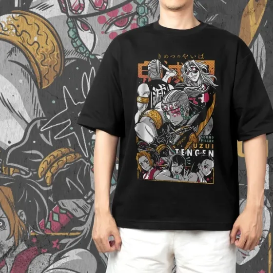 Футболка чоловіча з  принтом Клинок Рассекающий Демонов Тенген Узуй 7 Розмір 48 Дніпро