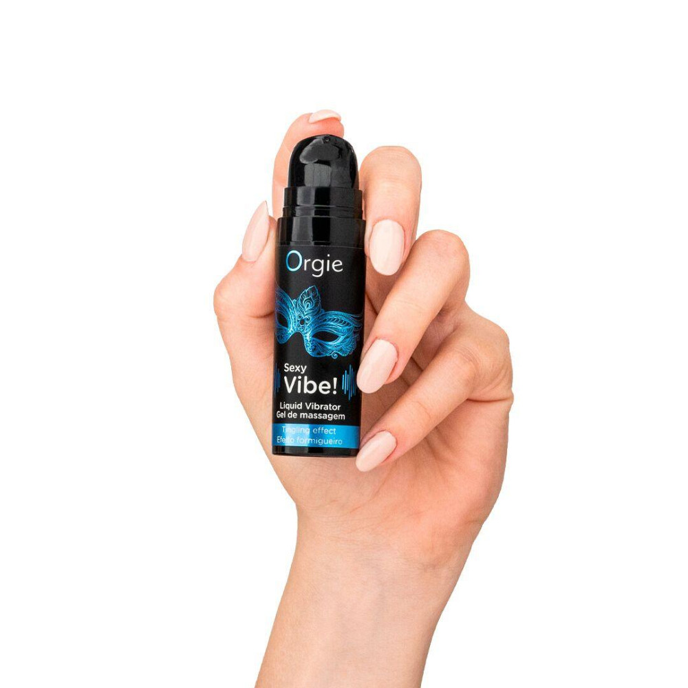 Жидкий вибратор Orgie Sexy Vibe! Liquid Vibrator, 15 мл, с эффектом мурашек Sex Aura Киев - изображение 2