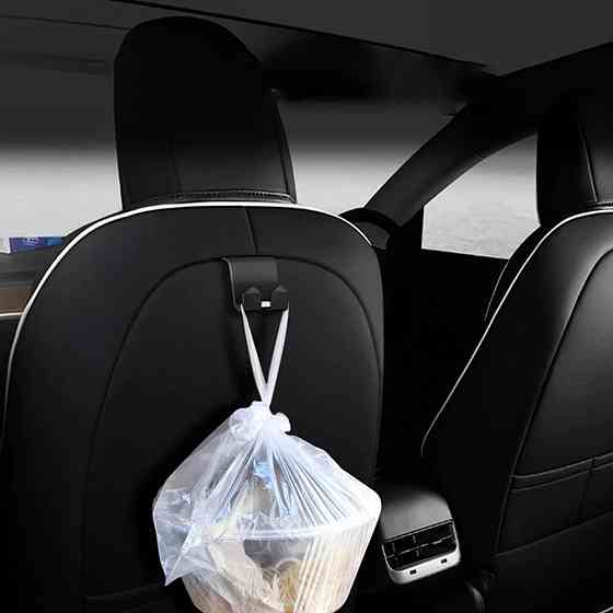 Універсальний гачок-тримач на підголівник автомобіля Tesla та інших авто, міцний крюк для сумок і пакетів у салон Николаев