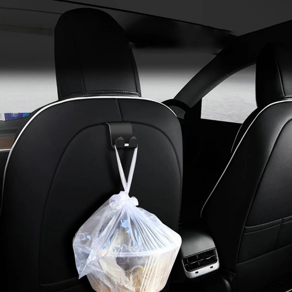 Універсальний гачок-тримач на підголівник автомобіля Tesla та інших авто, міцний крюк для сумок і пакетів у салон Николаев - изображение 6