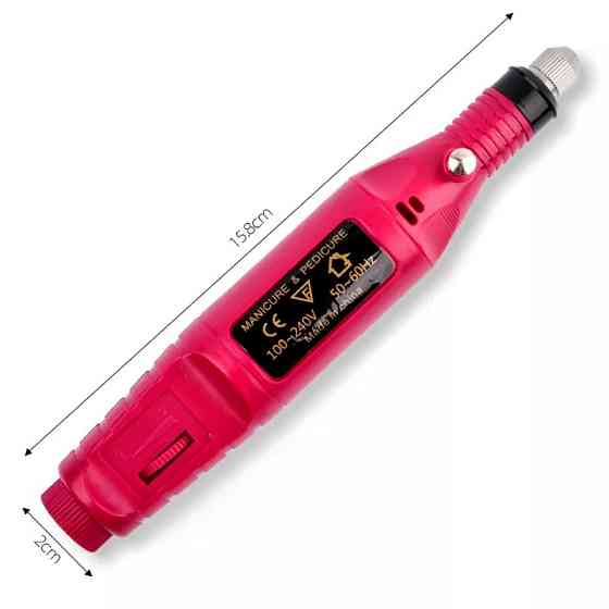 Фрейзер для маникюра в наборе 6 насадок розовый Киев