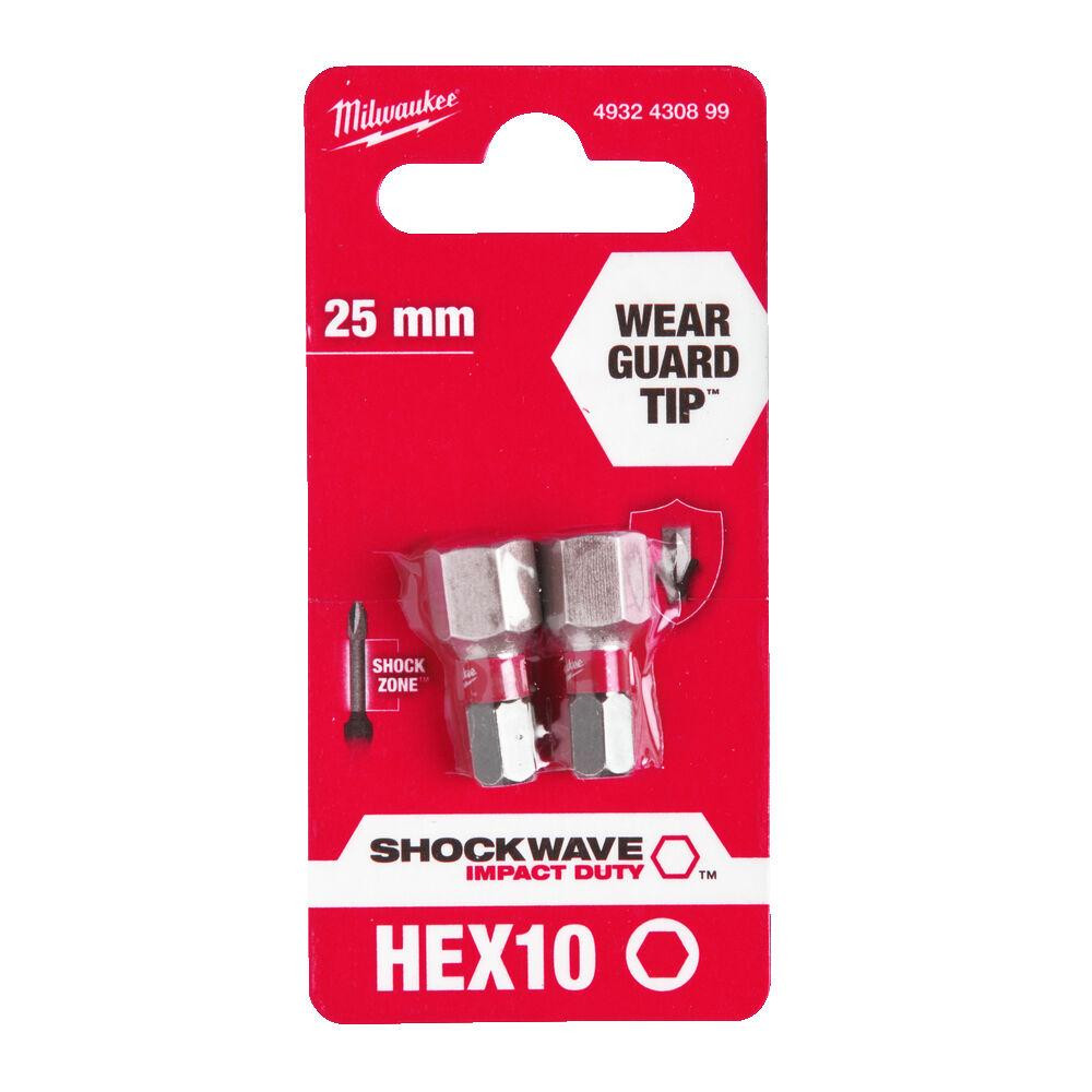 Біта SHOCKWAVE MILWAUKEE, Hex10, 25мм, (2шт) Одесса - изображение 2