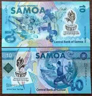 Samoa Самоа - 10 Tala 2019 ювілейка UNC Полтава