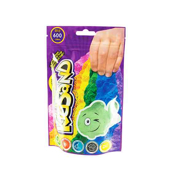 Кінетичний пісок "KidSand" KS-03-02 пакет 600 гр Зелений Вінниця