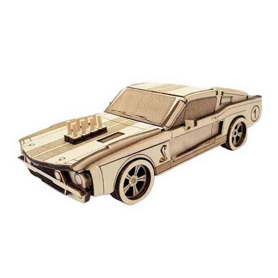 Дерев'яний конструктор Золота Серія автомобіль "Mustang" BB2musta Вінниця