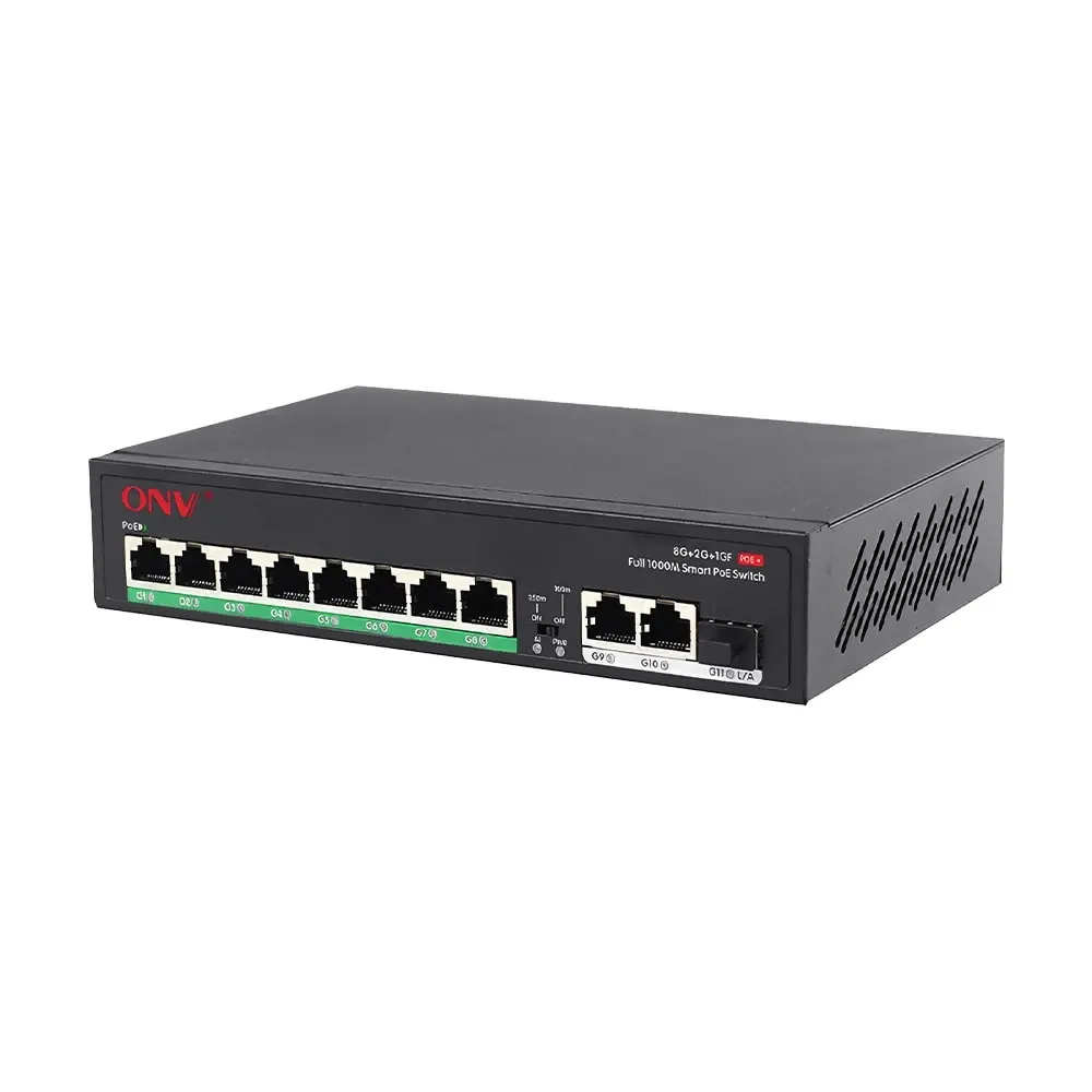PoE-комутатор некерований гігабітний 11-портовий ONV-H3108PFD з 8 портами PoE (73-00062) Київ - фото 5