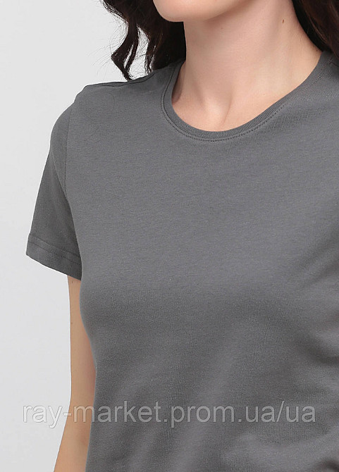 Футболка базова Stedman Classic-T Unisex жіноча приталена темно-сіра (ST2600-RGY ) Київ - фото 4