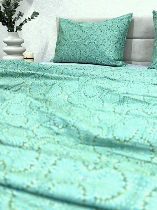 Ecotton Комплект постільної білизни Ecotton Євро 210х220 см зелений (21213АВ) Киев - изображение 5