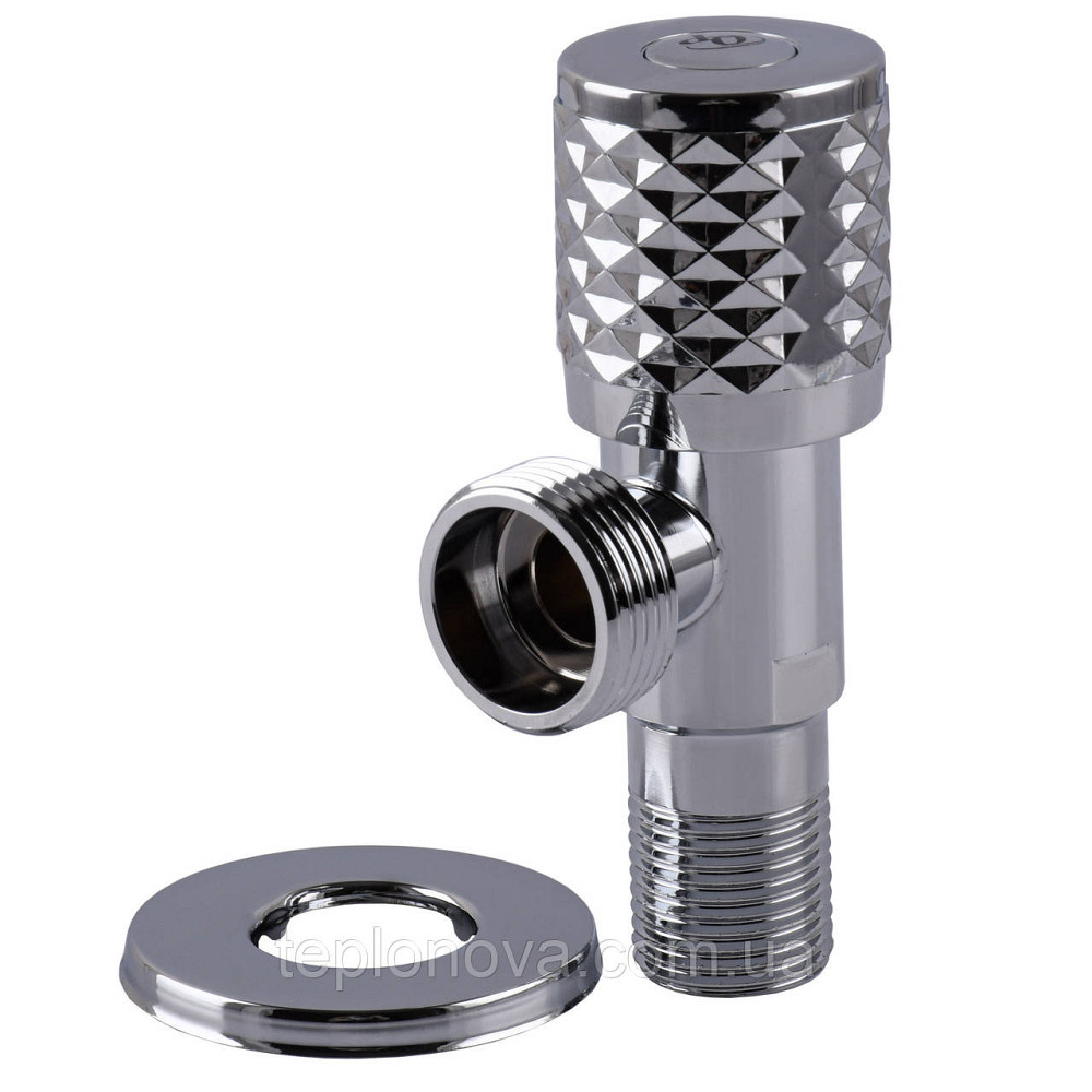 Кран угловой керамика  PROFESSIONAL EXCLUSIVE 1/2″X3/4″ 898 CHROME (1шт.) Черновцы - изображение 3