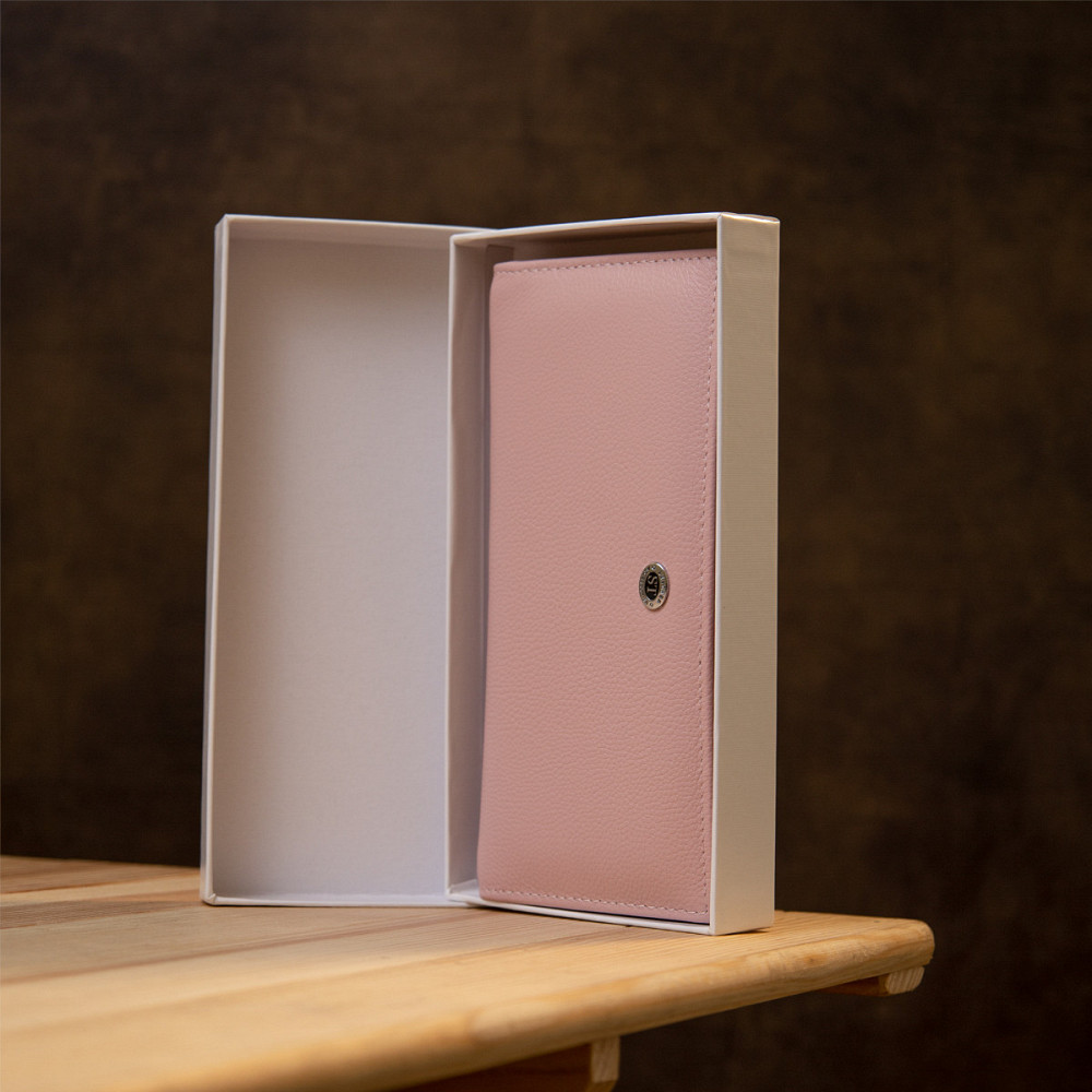 Женский кошелек из натуральной кожи ST Leather 19383 Розовый Киев - изображение 2