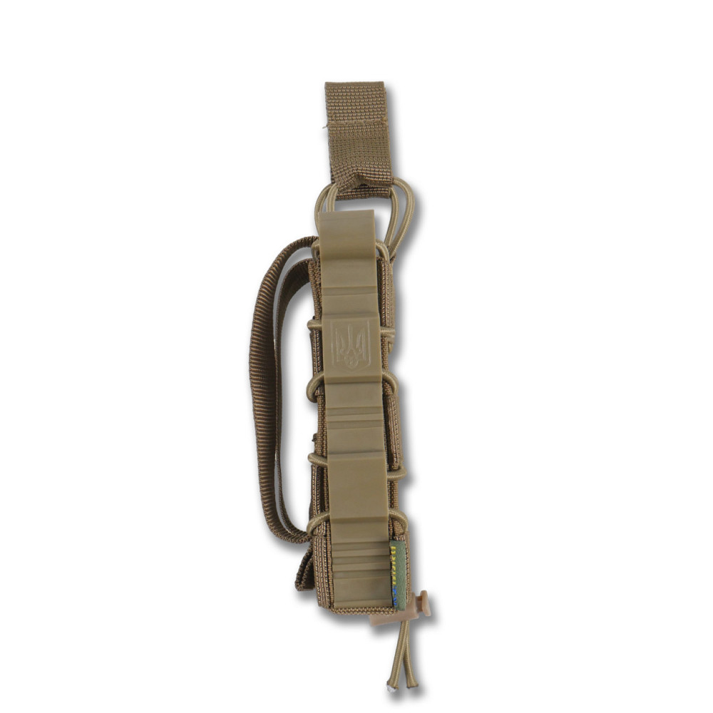 Жорсткий посилений тактичний підсумок на 1 магазин Kiborg GU Single Mag Pouch Coyote. Підсумки для магазинів Київ - фото 4