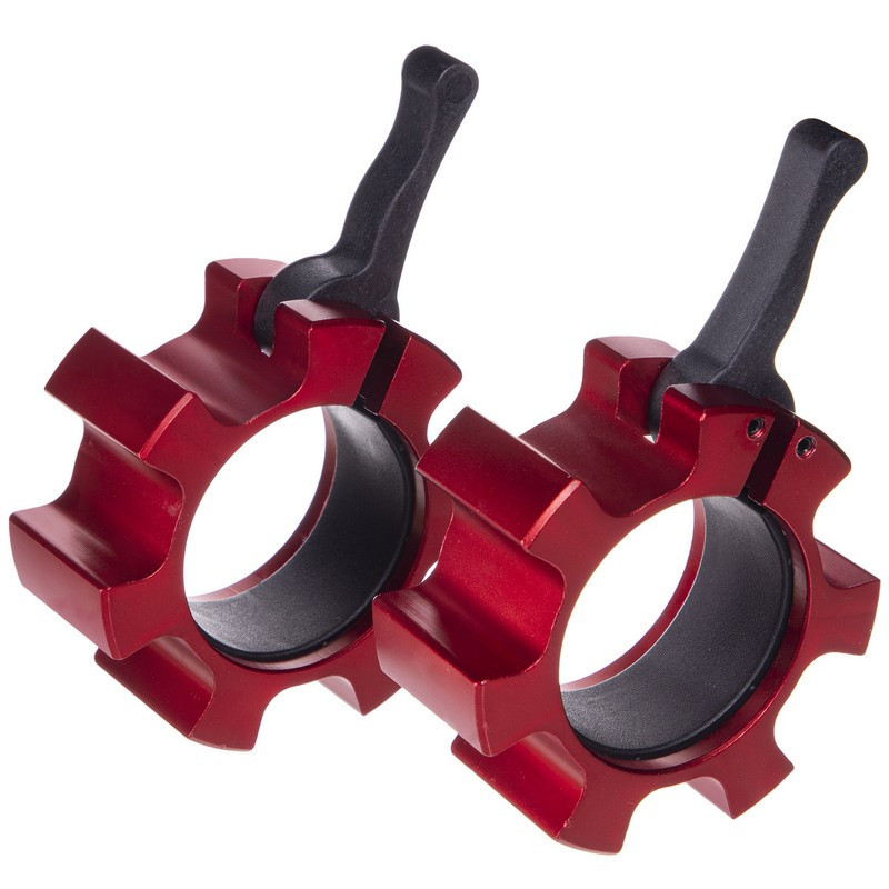 Замки для грифа с фиксатором Zelart-2726 2 шт 51 мм красный Киев - изображение 4