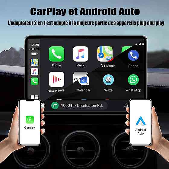 Автомобільний безпровідний адаптер CarPlay BY9678 (товар з вітрини) Луцьк