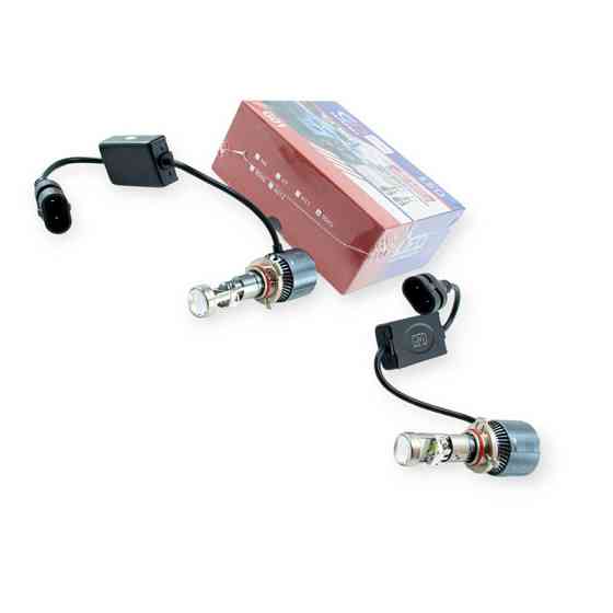 Автолампа HB3 12V-24V G01 5700K 38W радиатор и вентилятор линза LED Мукачево