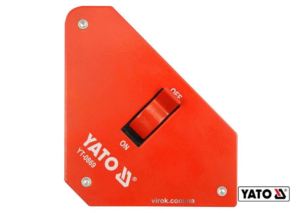 Струбцина магнітна для зварки з перемикачем YATO : 25 кг, 117 х 192 х 32 мм Одеса - фото 1