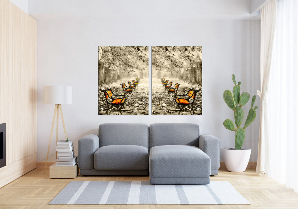 Модульная картина в гостиную / спальню  Парк TLV-2_037 70x102 см Киев - изображение 3