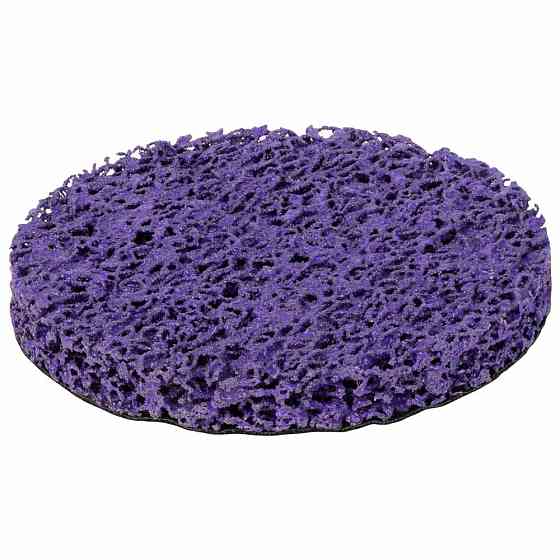 Sigma Круг зачистной из нетканого абразива (коралл) Ø125мм на липучке фиолетовый жесткий SIGMA Киев
