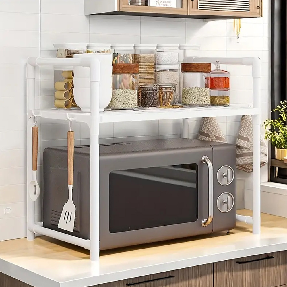 Подставка для микроволновки на 1 ярус 51х27х50.5см,Белая SBR Киев - изображение 4