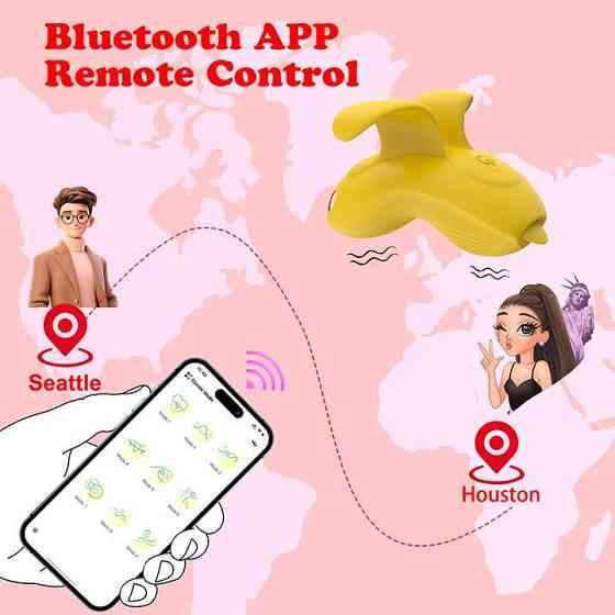 Клітеральний смарт-вібратор на палець Love Spouse Жовтий — Смарт вібратори Вінниця