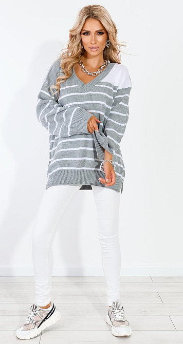 Стильний светр (48-52) Київ - фото 2