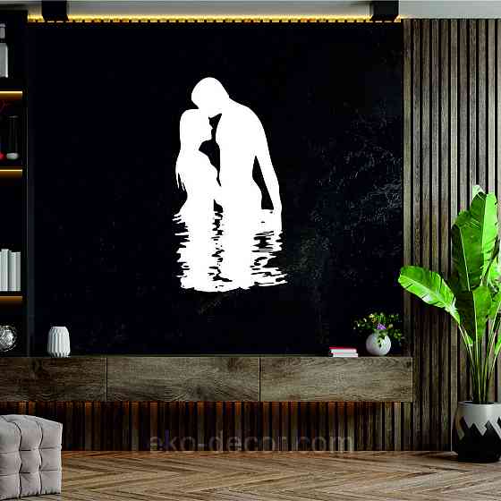 Декоративное настенное Панно «Он и Она», Декор на стену 90*48 см, Белый Киев