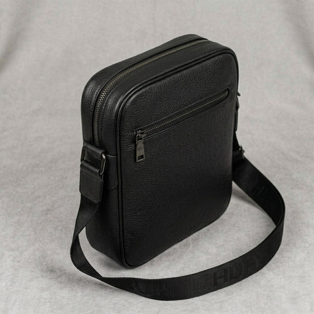 Мужская кожаная борсетка на плечо, брендовая сумка Hermes (990615) Киев - изображение 6