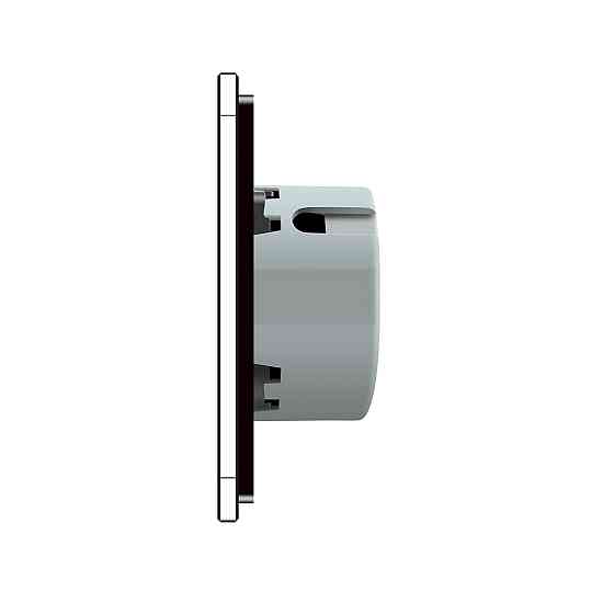 Розумний сенсорний ZigBee вимикач 6 сенсорів (2-2-2) Livolo чорний (VL-C702Z/C702Z/C702Z-12) Коломыя