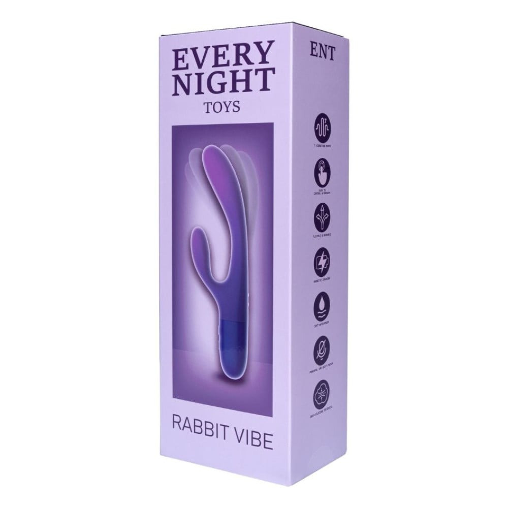Вибратор кролик Every Night Toys для точки G, сине-фиолетовый градиент Sex Aura Киев - изображение 3