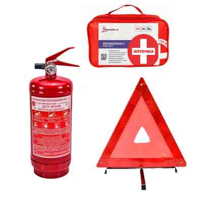 Набір техдопомоги Poputchik з Аптечкою АМА1 ДСТУ (ВП-2+Аптечка+Знак) (33-030-IS) Вінниця