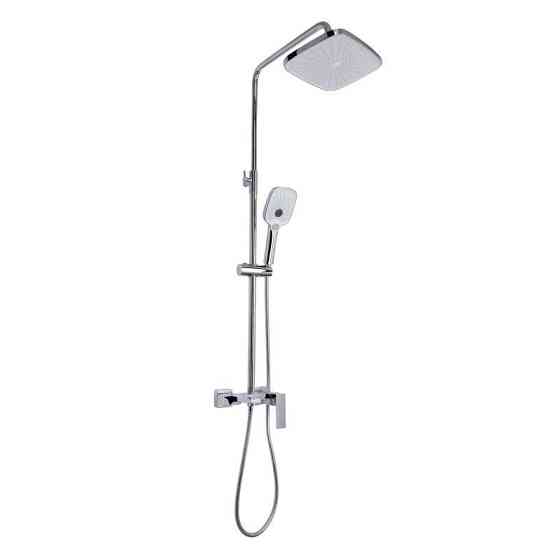 Душевая система с изливом Qtap Gemini на три потребителя QTGEM111CRM45685 Chrome Киев